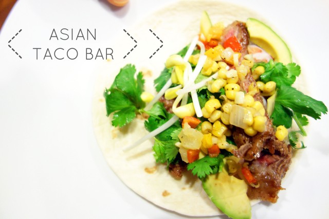How to Asian Taco Bar by oh my omiyage